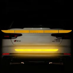 5pcs/set Car Reflective Stickers Waterproof Car Warning Sticker Reflective Tape Car Decals Stickers Car Trunk Body Auto Accessories