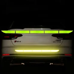 5pcs/set Car Reflective Stickers Waterproof Car Warning Sticker Reflective Tape Car Decals Stickers Car Trunk Body Auto Accessories