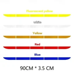 5pcs/set Car Reflective Stickers Waterproof Car Warning Sticker Reflective Tape Car Decals Stickers Car Trunk Body Auto Accessories