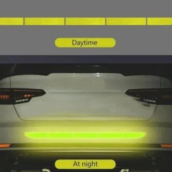 5pcs/set Car Reflective Stickers Waterproof Car Warning Sticker Reflective Tape Car Decals Stickers Car Trunk Body Auto Accessories