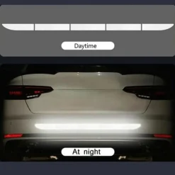 5pcs/set Car Reflective Stickers Waterproof Car Warning Sticker Reflective Tape Car Decals Stickers Car Trunk Body Auto Accessories