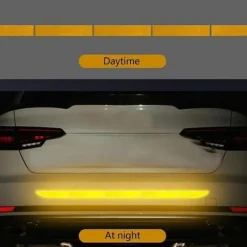 5pcs/set Car Reflective Stickers Waterproof Car Warning Sticker Reflective Tape Car Decals Stickers Car Trunk Body Auto Accessories