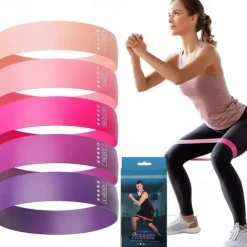 5pcs/set Different Stretch Band Resistance Tape For Exercise Workout Fitness