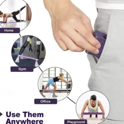 5pcs/set Different Stretch Band Resistance Tape For Exercise Workout Fitness