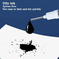 5pcs/set Extended Nib 20MM Red Black Blue White Green Ink Long Head Markers Bathroom Woodworking Decoration Metal Plastic Wood Multi-functional Write Deep Hole Marker Pens