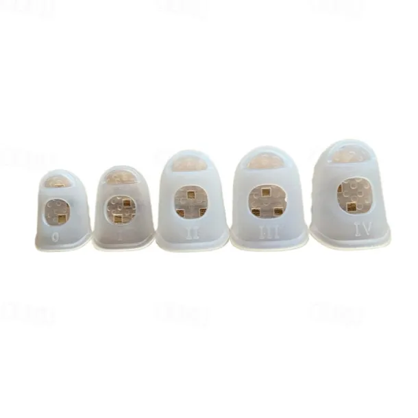 10pcs/Set Finger Thimbles Sleeve Anti-scald Silicone Gloves Playing Guitar Fingers Protection DIY Craft Glove Sewing Cooking Tool