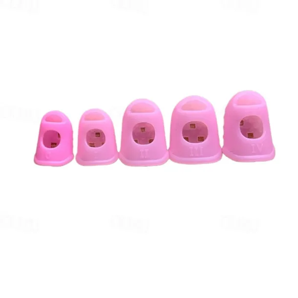 10pcs/Set Finger Thimbles Sleeve Anti-scald Silicone Gloves Playing Guitar Fingers Protection DIY Craft Glove Sewing Cooking Tool