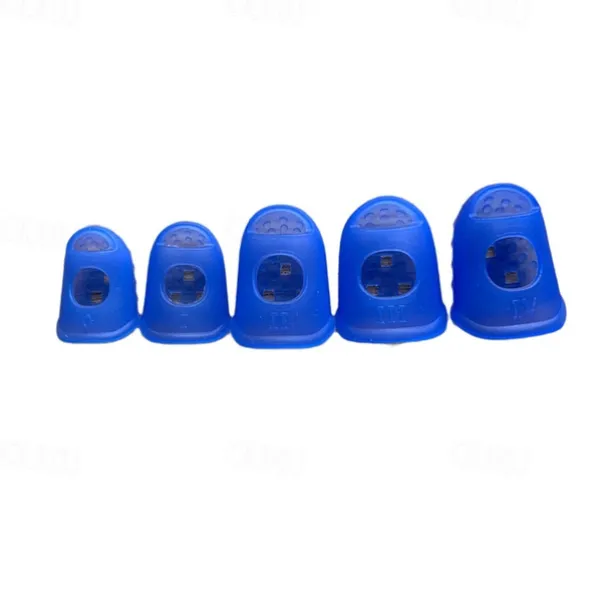 10pcs/Set Finger Thimbles Sleeve Anti-scald Silicone Gloves Playing Guitar Fingers Protection DIY Craft Glove Sewing Cooking Tool