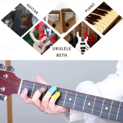 10pcs/Set Finger Thimbles Sleeve Anti-scald Silicone Gloves Playing Guitar Fingers Protection DIY Craft Glove Sewing Cooking Tool