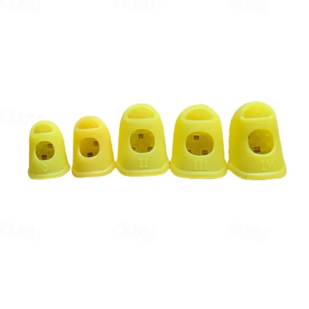 10pcs/Set Finger Thimbles Sleeve Anti-scald Silicone Gloves Playing Guitar Fingers Protection DIY Craft Glove Sewing Cooking Tool