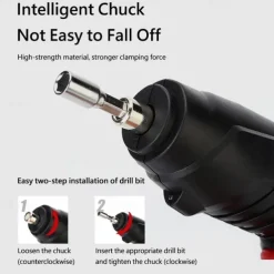 15PCS/Set Foldable Electric Screwdriver Repairing Tools Screw Tightening USB Charging With LED Lighting For Maintenance Installation