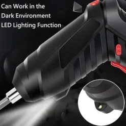 15PCS/Set Foldable Electric Screwdriver Repairing Tools Screw Tightening USB Charging With LED Lighting For Maintenance Installation