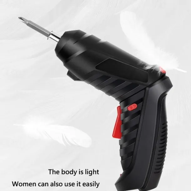 15PCS/Set Foldable Electric Screwdriver Repairing Tools Screw Tightening USB Charging With LED Lighting For Maintenance Installation