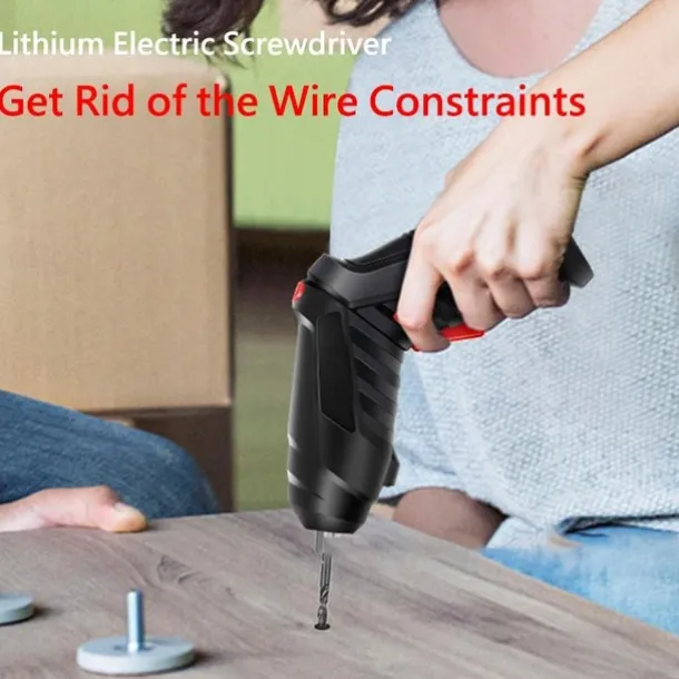 15PCS/Set Foldable Electric Screwdriver Repairing Tools Screw Tightening USB Charging With LED Lighting For Maintenance Installation