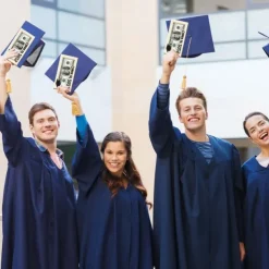 4pcs/set Graduation Money Holder Graduation Gift Class of 2025 Grad Wooden Card Box Cash Holder DIY Money Cash Envelope Wallet Senior Gift Birthday Present for Grad