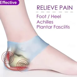 4pcs/set Heel Cups Gel Protectors, Support For Achilles Tendonitis Bone Spur Aching, Feet Relieve Pain For Man And Women