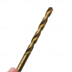 13pcs/set HSS Titanium Coated Drill Bit Set 1/4 Hex Shank 1/16