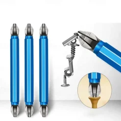 7pcs/set S2 Anti Slip Long Reach Screwdriver BitsBits Precision PH2 Single Cross Head Bits Magnetic Phillips Screwdriver Bits for 25~150mm Screw Hex Shank Screwdriver Bits