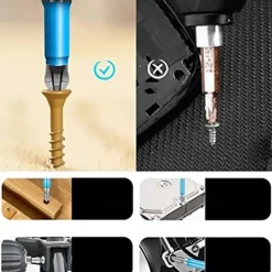 7pcs/set S2 Anti Slip Long Reach Screwdriver BitsBits Precision PH2 Single Cross Head Bits Magnetic Phillips Screwdriver Bits for 25~150mm Screw Hex Shank Screwdriver Bits