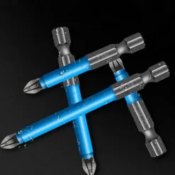 7pcs/set S2 Anti Slip Long Reach Screwdriver BitsBits Precision PH2 Single Cross Head Bits Magnetic Phillips Screwdriver Bits for 25~150mm Screw Hex Shank Screwdriver Bits