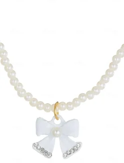 Pearl Necklace For Women's Party Evening Gift Birthday Party Alloy Fancy Precious