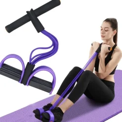 Pedal Resistance Band Sit-up Pull Rope Natural Latex Bodybuilding Expander 27.0*15.0*9.0 cm Sports Latex Home Workout Gym Pilates Strength Training Muscular Bodyweight Training Physical Therapy