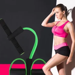 Pedal Resistance Band Sit-up Pull Rope Natural Latex Bodybuilding Expander 27.0*15.0*9.0 cm Sports Latex Home Workout Gym Pilates Strength Training Muscular Bodyweight Training Physical Therapy