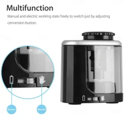 Pencil Sharpener Electric Pencil Sharpeners Blade to Fast Sharpen Suitable for Colored Pencils(6-8mm) School Pencil Sharpener/Classroom/Office/Home, Back to School Gift