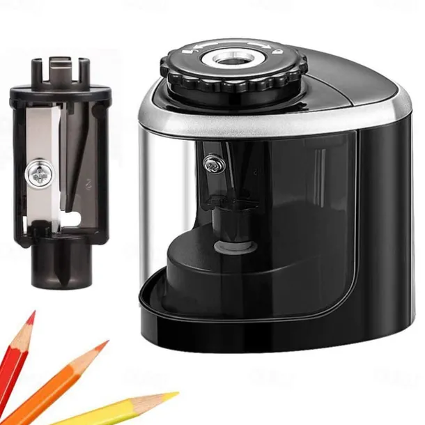 Pencil Sharpener Electric Pencil Sharpeners Blade to Fast Sharpen Suitable for Colored Pencils(6-8mm) School Pencil Sharpener/Classroom/Office/Home, Back to School Gift