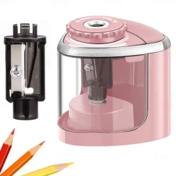 Pencil Sharpener Electric Pencil Sharpeners Blade to Fast Sharpen Suitable for Colored Pencils(6-8mm) School Pencil Sharpener/Classroom/Office/Home, Back to School Gift