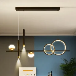 Pendant Light LED New Nordic Dining Room Table Bar Lamp with Spotlight Restaurant Simple Modern