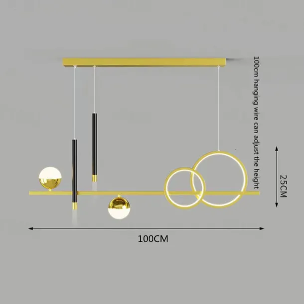 Pendant Light LED New Nordic Dining Room Table Bar Lamp with Spotlight Restaurant Simple Modern