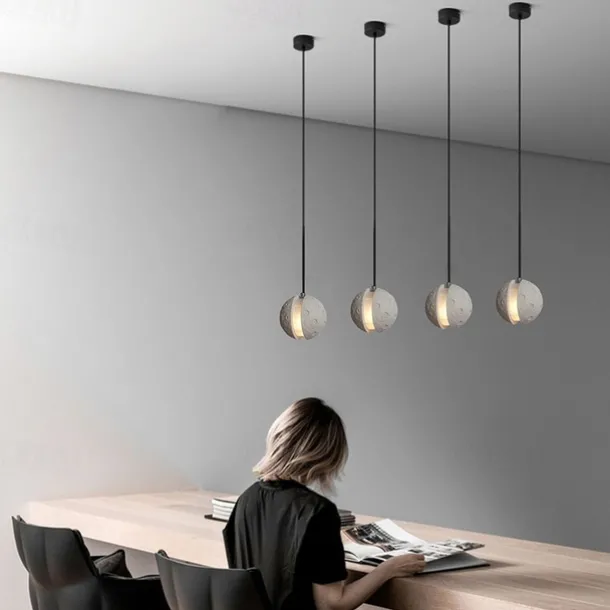 Pendant Lights Round Pendant Lights Home Decor Industrial Style Pendant Lights Pendant Lighting Fixtures, White Sand And Stone