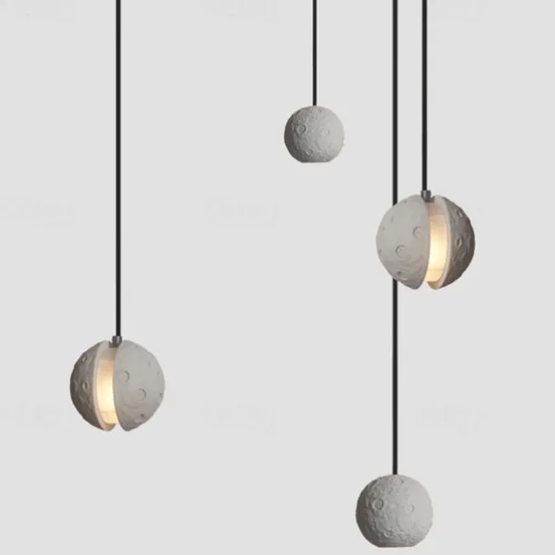 Pendant Lights Round Pendant Lights Home Decor Industrial Style Pendant Lights Pendant Lighting Fixtures, White Sand And Stone