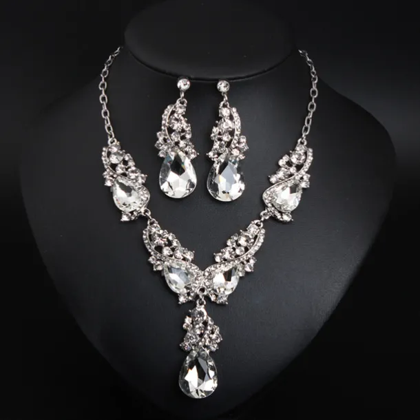 Pendant Necklace Crystal Imitation Diamond Women's Geometrical Cute Wedding Cuboid Necklace For Wedding Festival / 3pcs