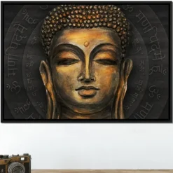 People Wall Art Canvas Traditional Buddha Prints and Posters Portrait Pictures Decorative Fabric Painting For Living Room Pictures No Frame