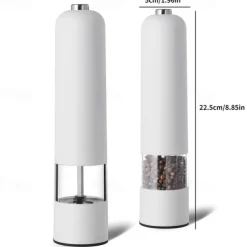 Pepper Grinder, Household Sea Salt Ginder, Electric Spice Grinder, Automatic Sea Salt Crusher, Reusable Glass Seasoning Bottle, Kitchen Gadgets, Kitchen Supplies