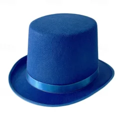 Performance Costume Magician Hat Lincoln Hat Performance Tall Hat Retro All-Match British Style 13cm Jazz Hat