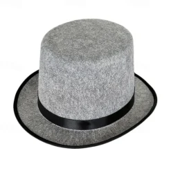 Performance Costume Magician Hat Lincoln Hat Performance Tall Hat Retro All-Match British Style 13cm Jazz Hat
