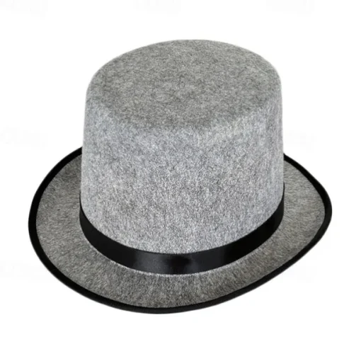 Performance Costume Magician Hat Lincoln Hat Performance Tall Hat Retro All-Match British Style 13cm Jazz Hat