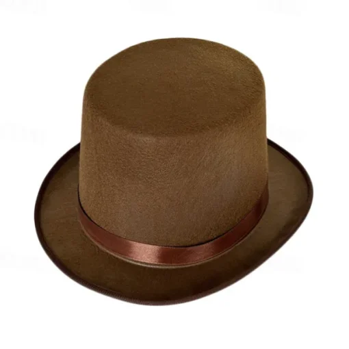 Performance Costume Magician Hat Lincoln Hat Performance Tall Hat Retro All-Match British Style 13cm Jazz Hat