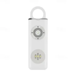 Personal Alarm Keychain for Women 130dB Siren Alarm LED Flashlight with Strobe Light Rechargeable Safety Alarm