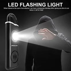 Personal Alarm Keychain for Women 130dB Siren Alarm LED Flashlight with Strobe Light Rechargeable Safety Alarm