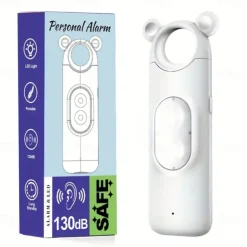 Personal Alarm Safe Sound 130dB USB Rechargeable Self Siren Security Alarms Safety Devices For Women Elderly With Alert Panic Button LED