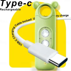 Personal Alarm Safe Sound 130dB USB Rechargeable Self Siren Security Alarms Safety Devices For Women Elderly With Alert Panic Button LED