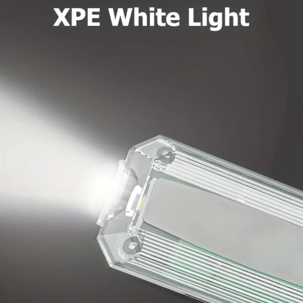 Personal LED Safety Light, Red & Blue Hands-Free Mountable Flashlight for Night Time Safety Emergency Warning, with Long Lasting Rechargeable Battery