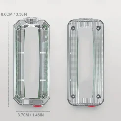 Personal LED Safety Light, Red & Blue Hands-Free Mountable Flashlight for Night Time Safety Emergency Warning, with Long Lasting Rechargeable Battery