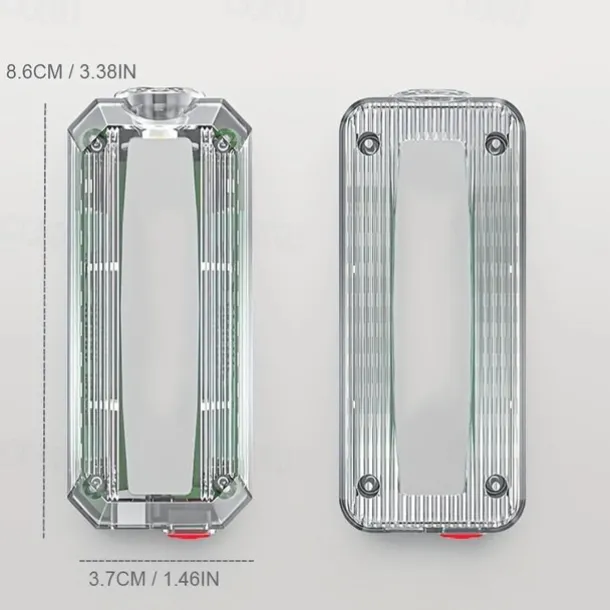 Personal LED Safety Light, Red & Blue Hands-Free Mountable Flashlight for Night Time Safety Emergency Warning, with Long Lasting Rechargeable Battery
