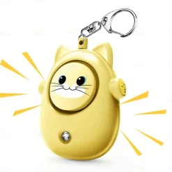 Personal Safety Alarm 130dB Loud Self Defense Keychain Siren with LED Strobe Light Personal Emergency Security Safe Devices Key Chain Alarms for Women Elderly