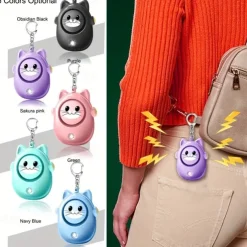 Personal Safety Alarm 130dB Loud Self Defense Keychain Siren with LED Strobe Light Personal Emergency Security Safe Devices Key Chain Alarms for Women Elderly